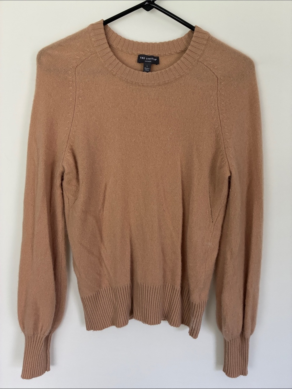 The Limited Men's Crewneck Sweater in Camel Tan